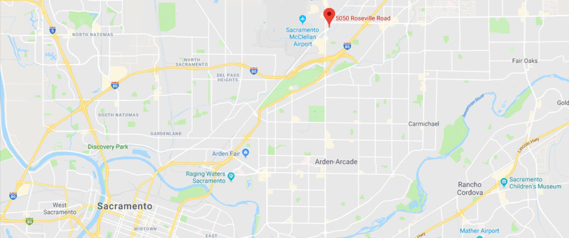 McClellan RV Park Google Map